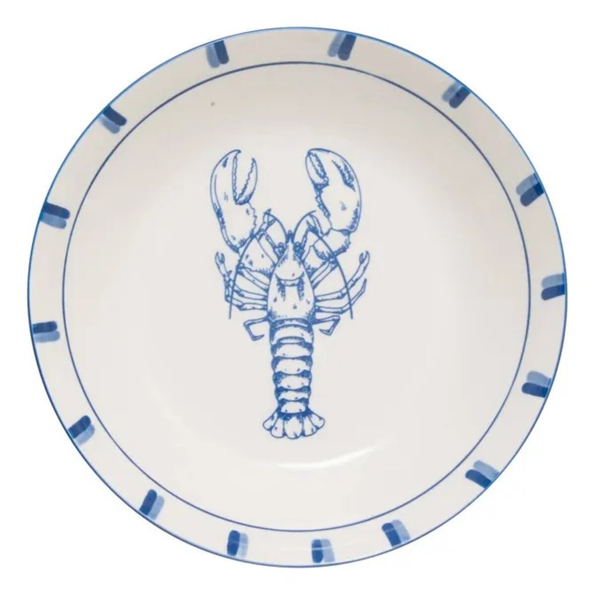 Komplet 6 porcelanowych talerzy głębokich Oceania, 20 cm