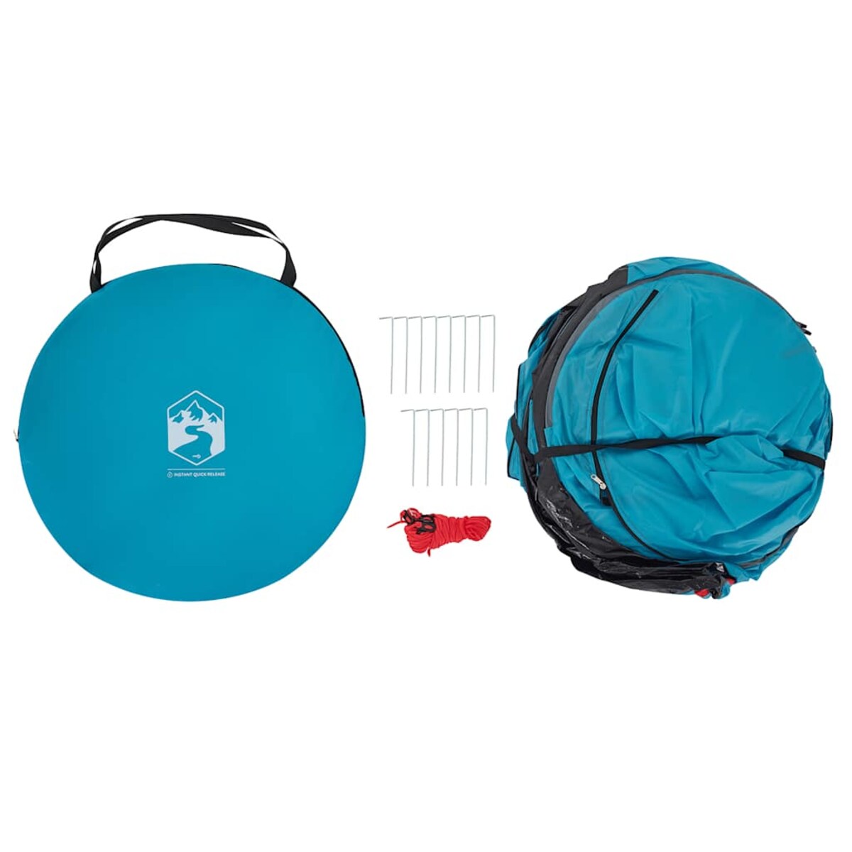 vidaXL Namiot przebieralnia typu pop-up, niebieski, wodoszczelny