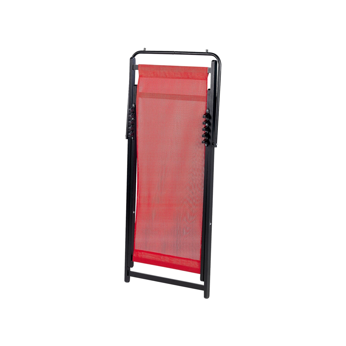 Leżak ogrodowy czerwono-czarny LOCRI II