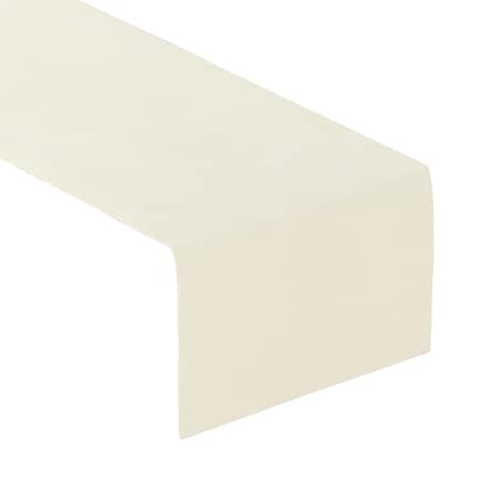 Bieżnik prostokątny 40x130 śmietankowa biel