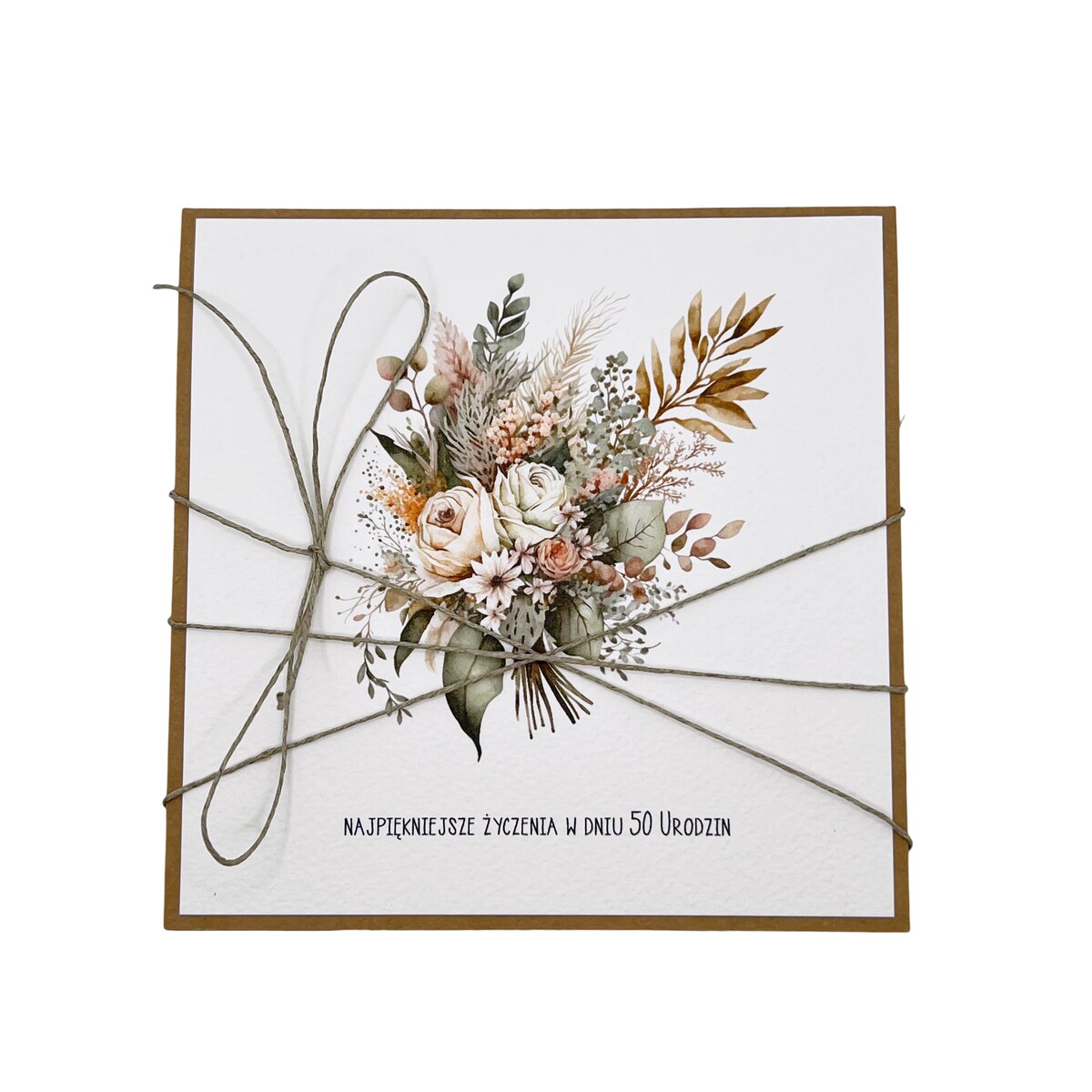 Wyjątkowa kartka urodzinowa z grafiką na 50 urodziny