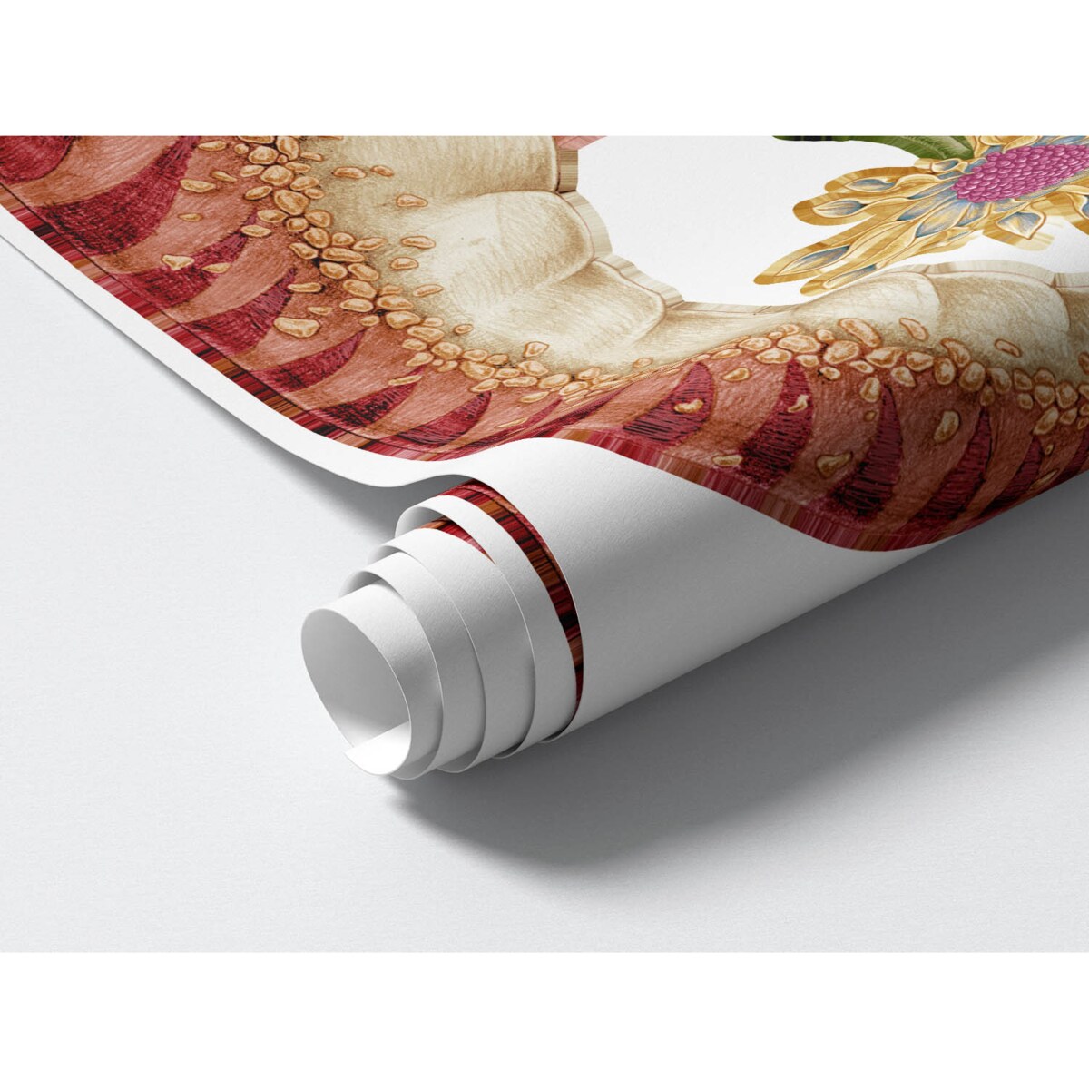 Zestaw naklejek na ścianę, Pastelowy dinozaur czytelnik, 60cm