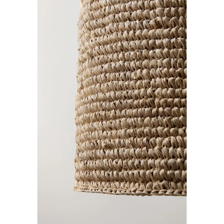 Lampa wisząca z sizalu, Jessica, Ø35 cm - ↑105 cm