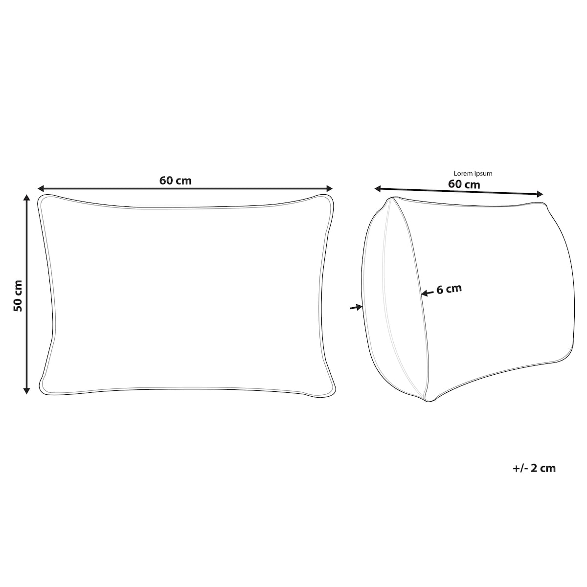 Poduszka ANETO Niska Kacze pióra i puch 50 x 60 cm Biały