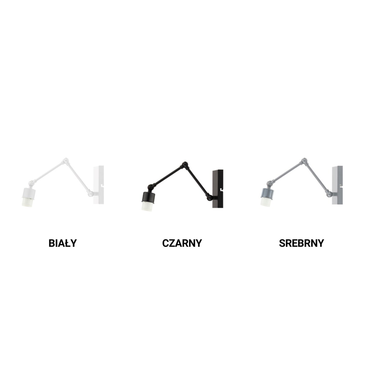 Kinkiet przegubowy lampa ścienna lampa na ścianę regulowany z abażurem diament SOUL