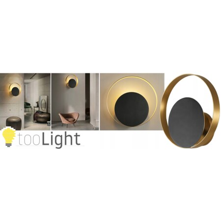 Lampa Ścienna Kinkiet Led Gold Złoty Glamour 5W