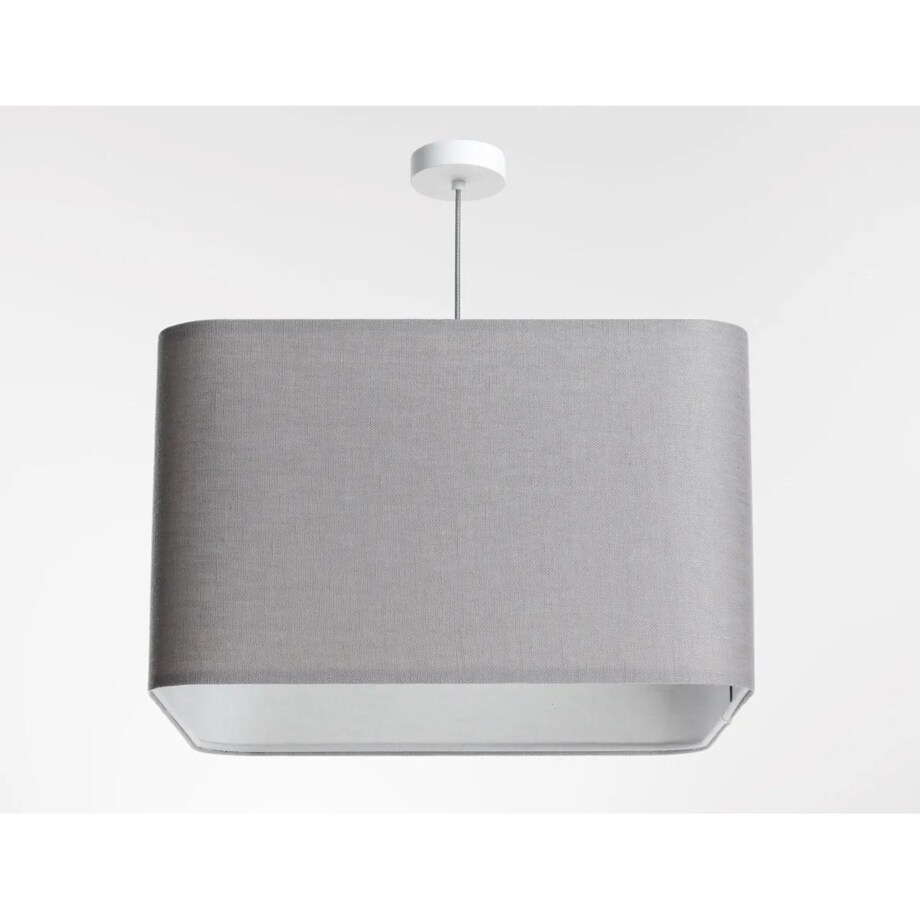 Lampa wisząca KWADRO LEN 009-40w30 szara