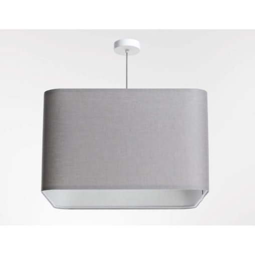 Lampa wisząca KWADRO LEN 009-40w30 szara