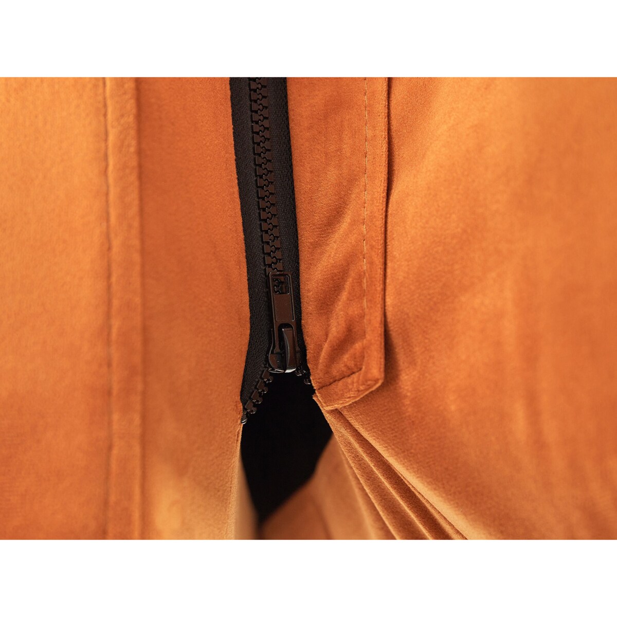 Łóżko welurowe 160 x 200 cm pomarańczowe MELLE