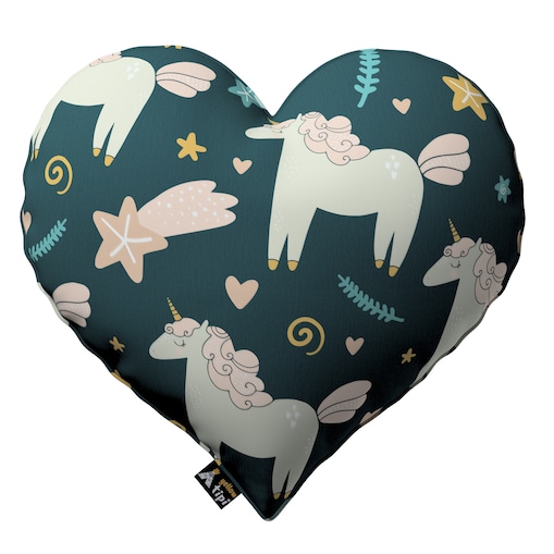 Poduszka Heart of Love, niebieski, 45x15x45cm, Magic Collection