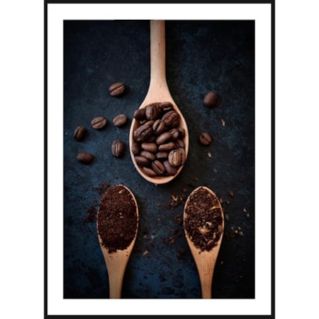 Poster Story, Plakat, Obraz - Kawa Ziarnista i Mielona, wymiary 42 x 60 cm