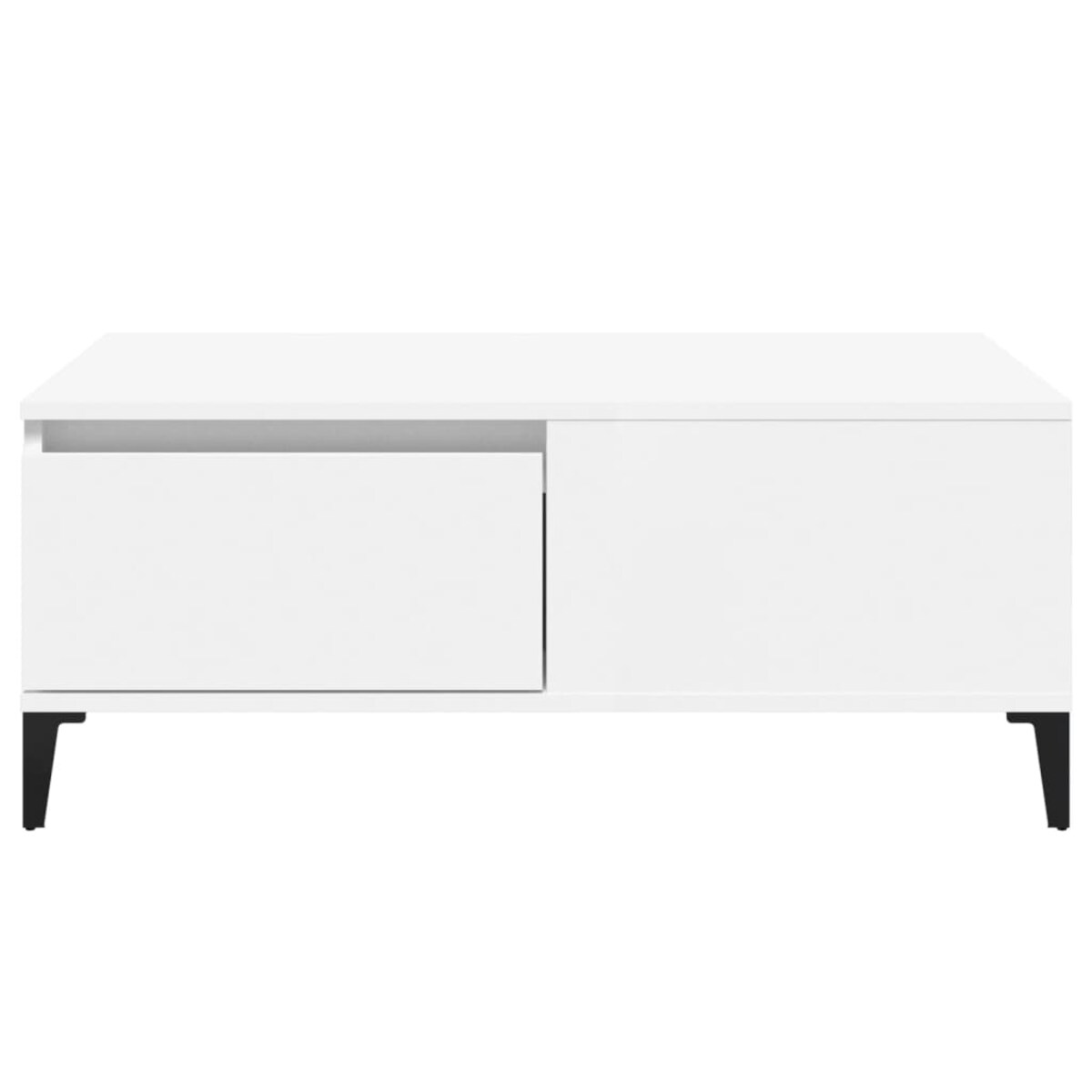 vidaXL Stolik kawowy, biały 90x50x36,5 cm, materiał drewnopochodny