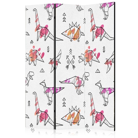 Parawan akustyczny Dla dzieci 135x172 cm 3-częściowy wielokolorowy