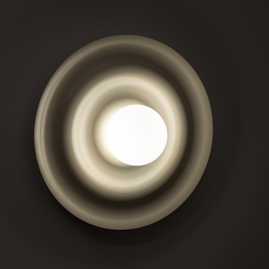Kinkiet Tk Lighting Onda Kaszmirowy Beż M Falowany Okręgi Klosz 1Xg9