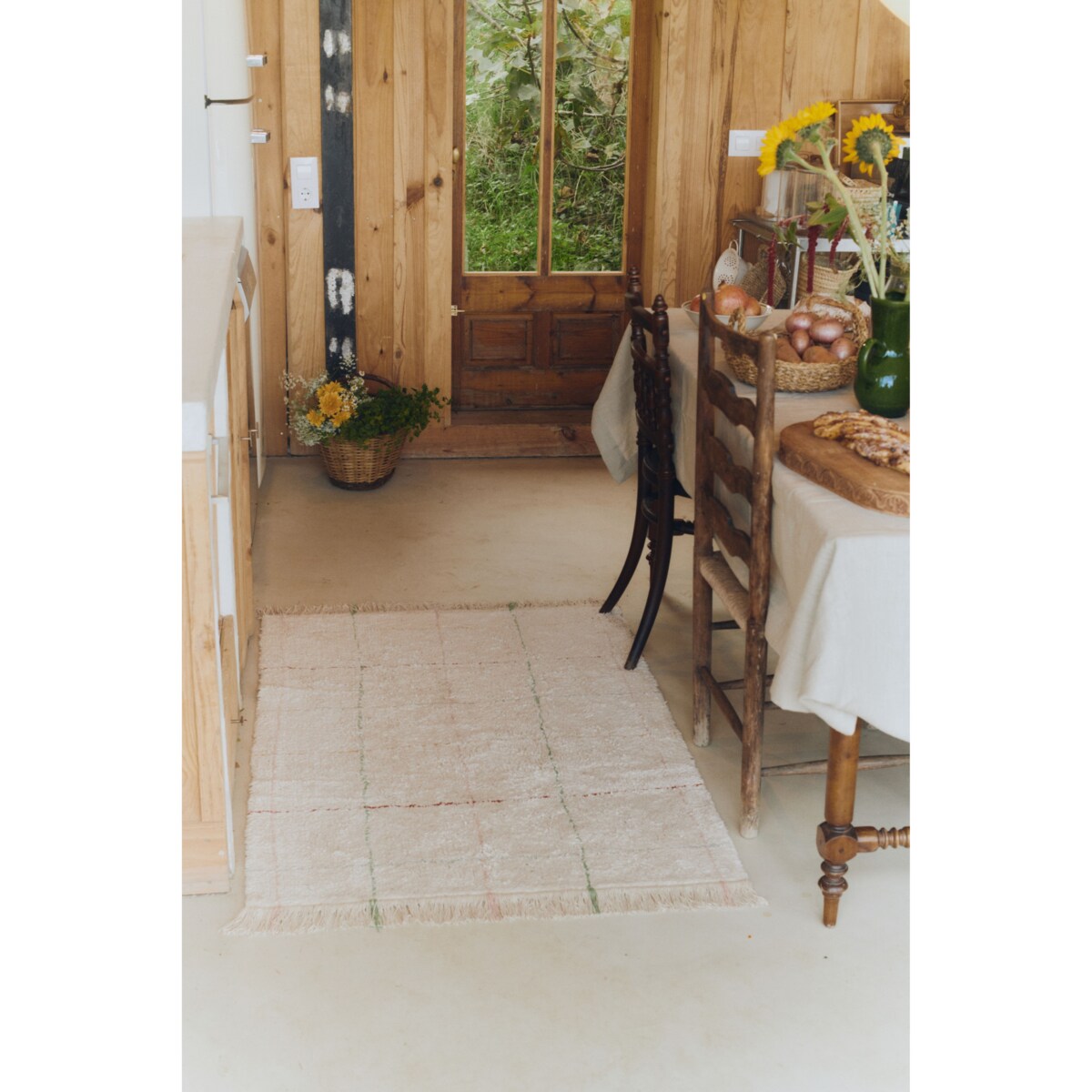 Lorena Canals - Dywan bawełniany Kolorowe Linie 90 x 130 cm, Farm