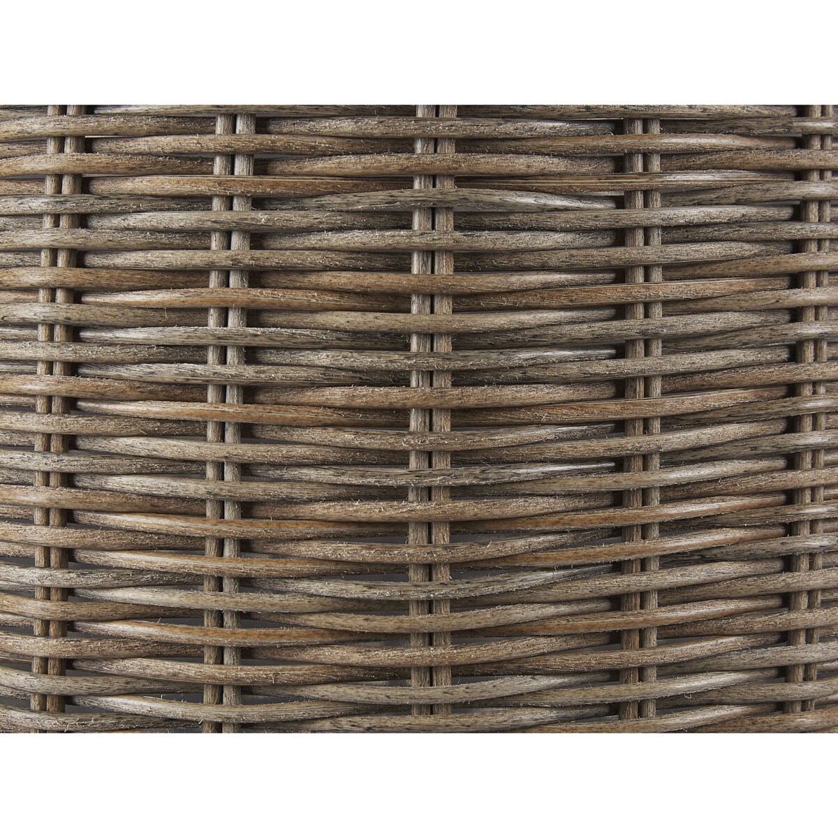 Zestaw 2 koszy na kwiaty z technorattanu brązowy BITOLA