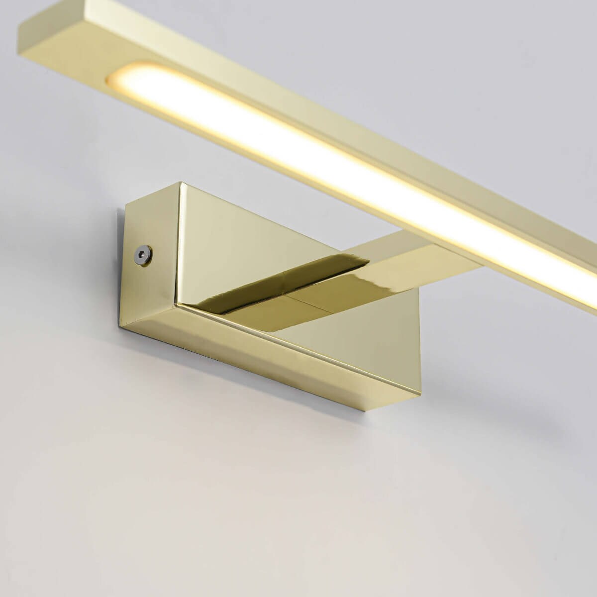 Kinkiet LAMPA galeryjka ISLA GS-LWB-12W/3 GOLD Light Prestige OPRAWA ścienna LED 12W 3000K do łazienki nad lustro IP44 złota