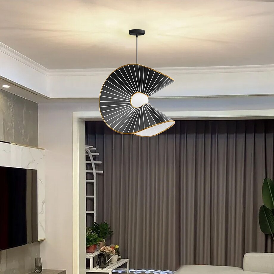 Lampa wisząca czarno-złota APP1500-1Cp