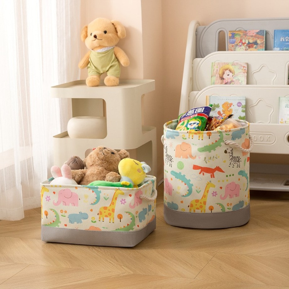 Pojemnik na zabawki kosz, worek na pranie, organizer zwierzątka 40x35cm OR113