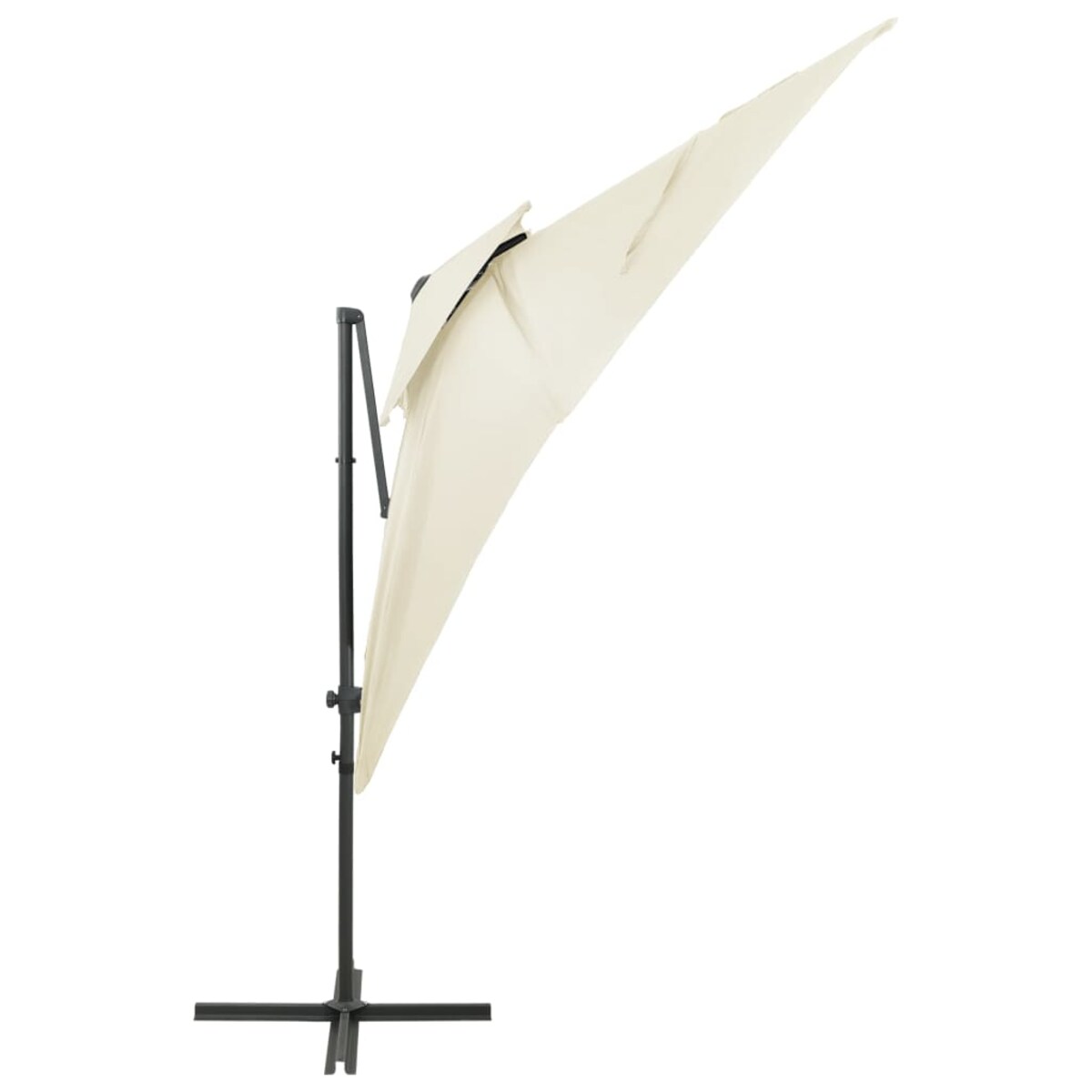 vidaXL Parasol wiszący z podwójną czaszą, 250x250 cm, piaskowy