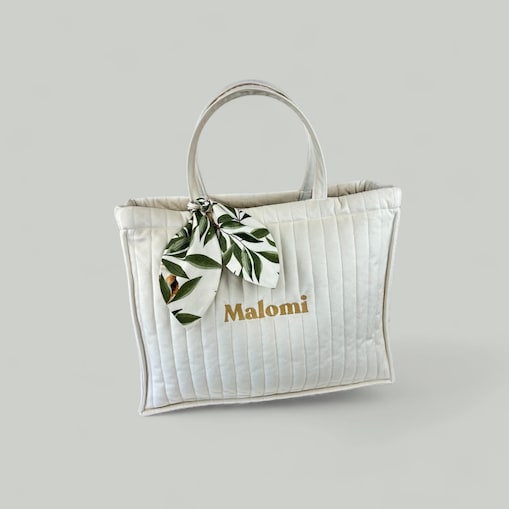 Pikowana torba do wózka Vanilla Cream