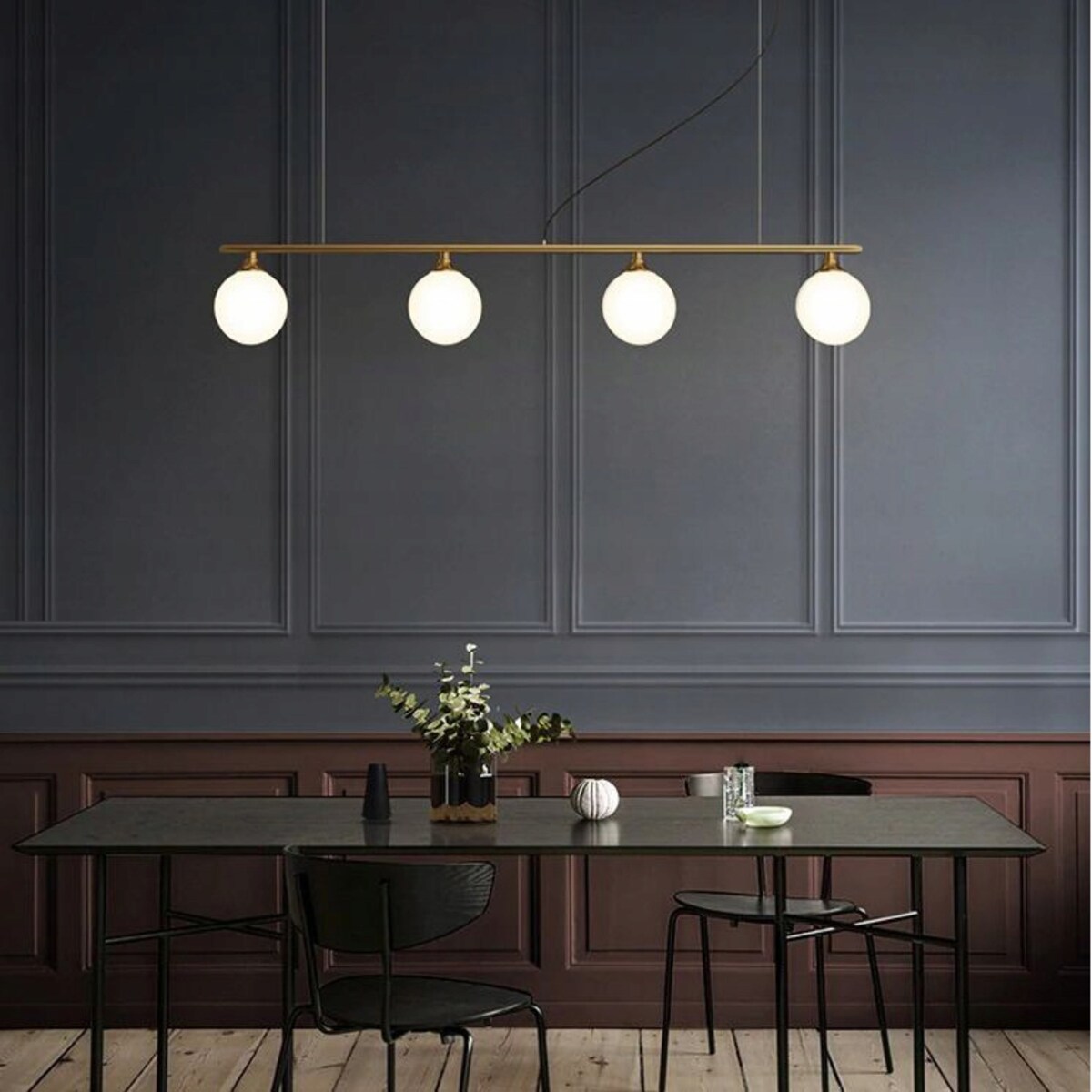 Lampa Sufitowa Wisząca App675 Złota Szklane Kule 4