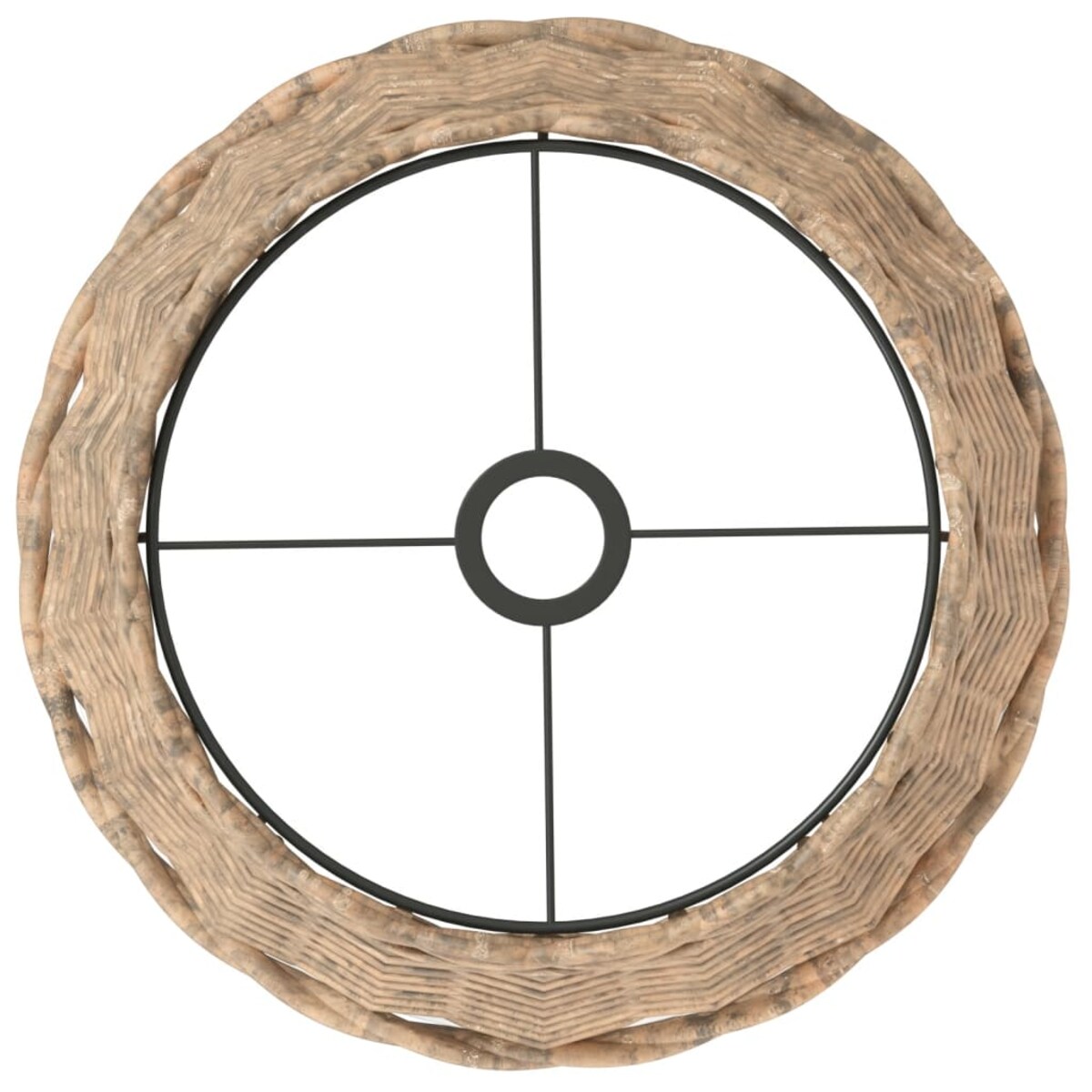 vidaXL Klosz lampy wiszącej, brązowy, Ø38x23 cm, wiklina