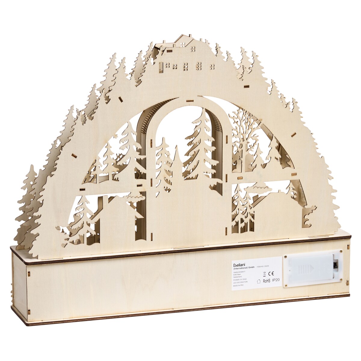 Dekoracja świąteczna LED NORSJO 36 cm Jasnobrązowy