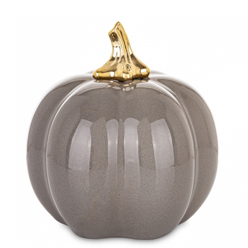 Dekoracja - dynia porcelanowa 16,5x14,5x14,5 cm TARDIVA szara