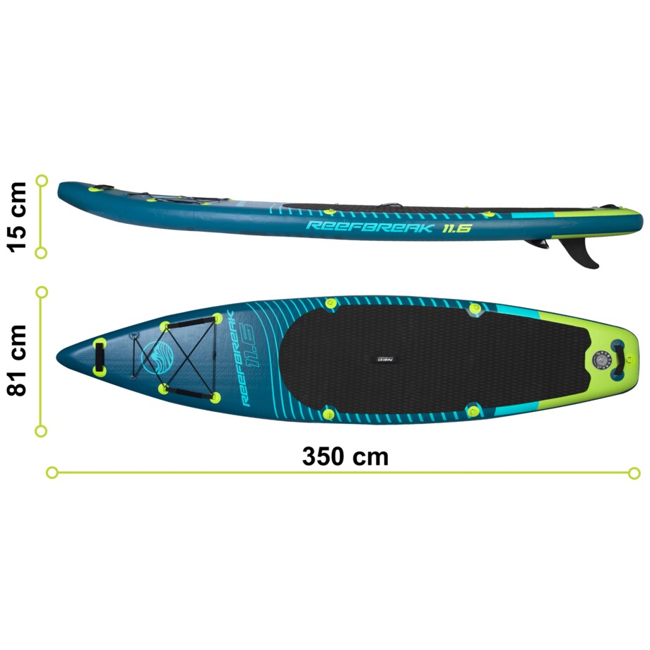 Deska SUP do pływania pompowana Paddle Reefbreak 350cm Neo-Sport ZESTAW