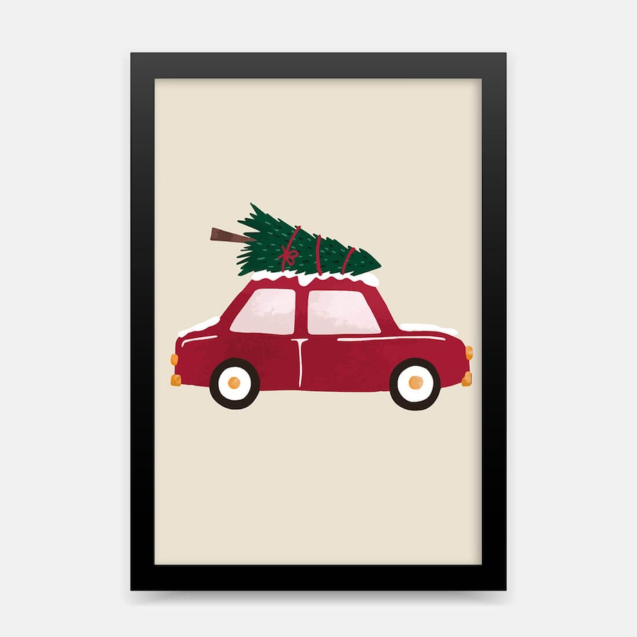 Plakat dla dzieci Autko 30x40