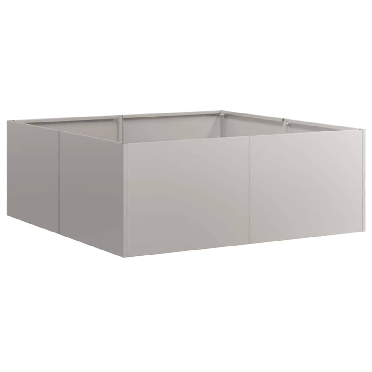 vidaXL Doniczka Rusty 80x80x30 cm Stal nierdzewna
