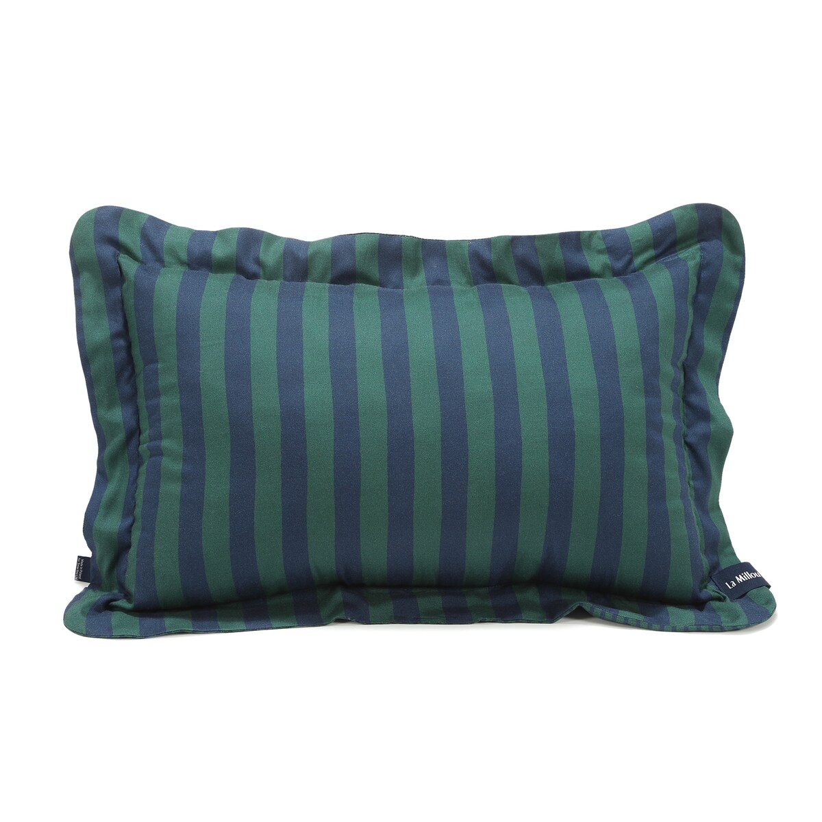 La Millou - Poduszka do spania Bamboo STRIPES GREEN