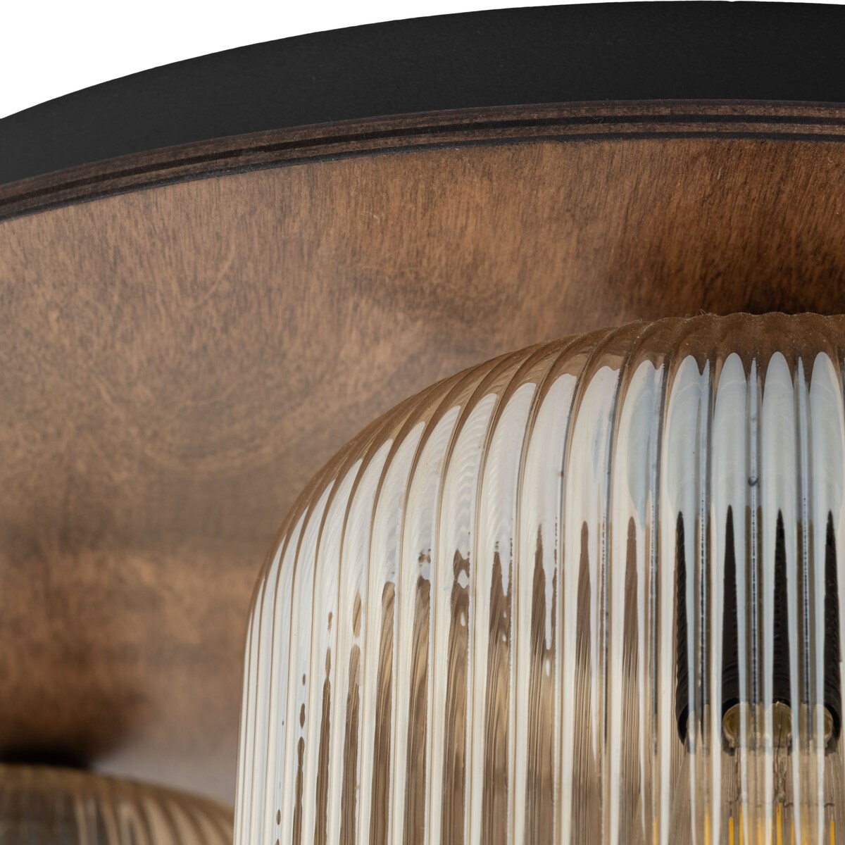 Lampa sufitowa TK Lighting SALVIA BROWN 11068 brązowa 3xE14 metal szkło drewno 42 cm