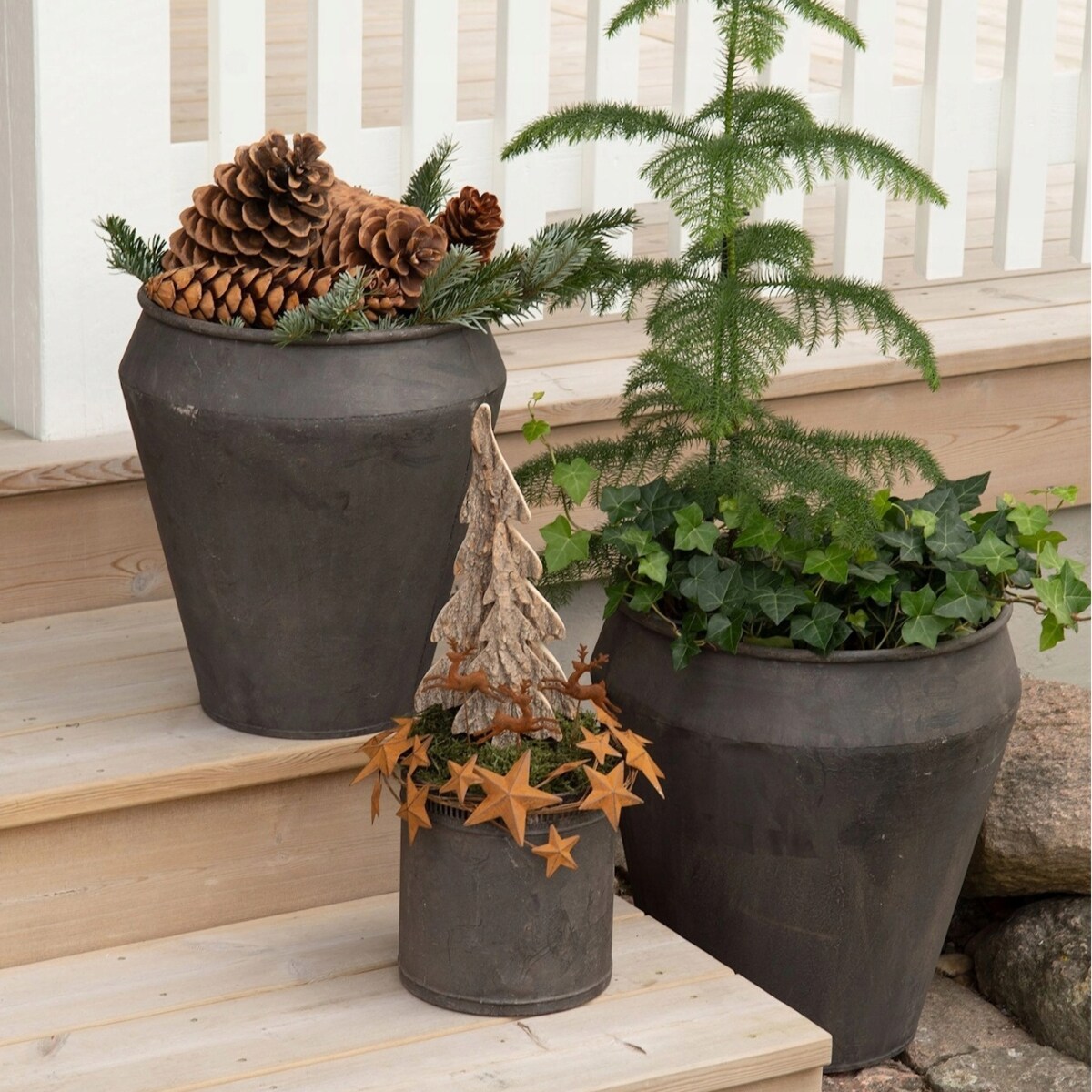 DONICZKA NA BALKON TARAS PARAPET DUŻA LOFT DO OGRODU PALMY 40cm 2 szt.