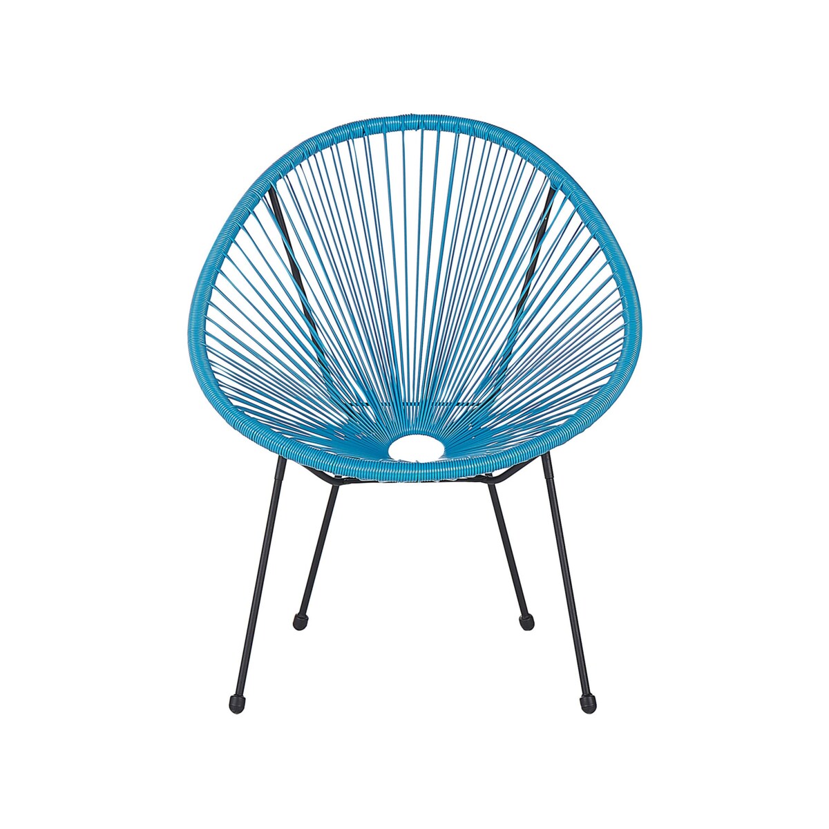 Krzesło z technorattanu niebieskie ACAPULCO II
