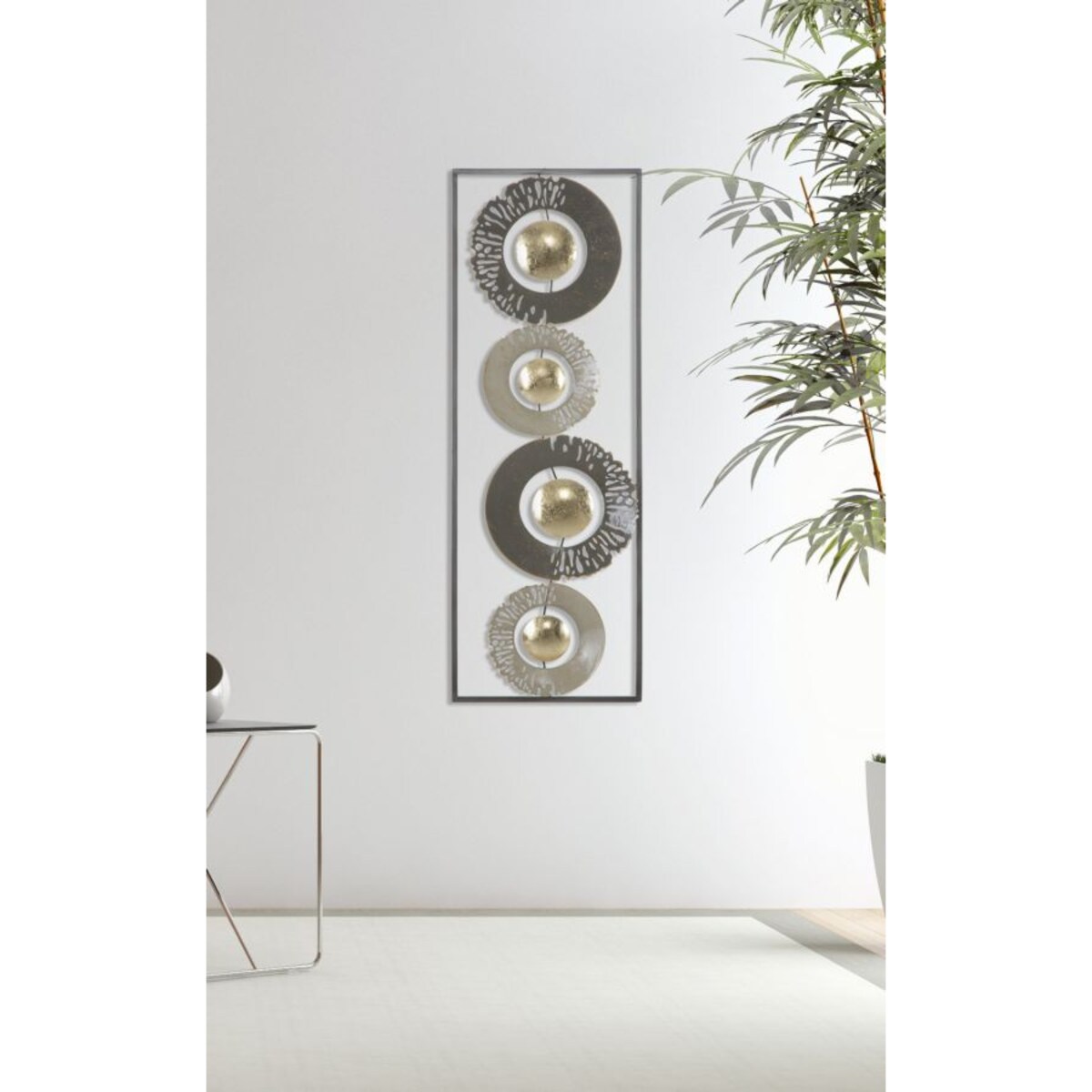 Dekoracja ścienna Ring, kolor wielokolorowy, żelazo, 31 x 89,5 cm, do salonu i przedpokoju, Mauro Ferretti