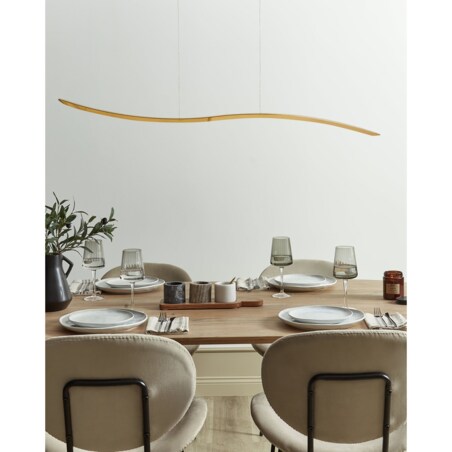 Lampa wisząca LED metalowa złota CALAO