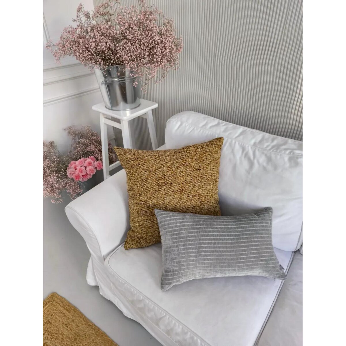 Miodowa poduszka dekoracyjna 50x50 Fiord