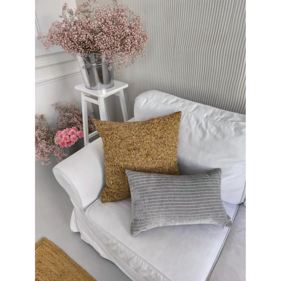 Miodowa poduszka dekoracyjna 50x50 Fiord