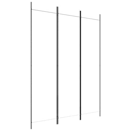 vidaXL Parawan 3-panelowy, biały,150x200 cm, tkanina