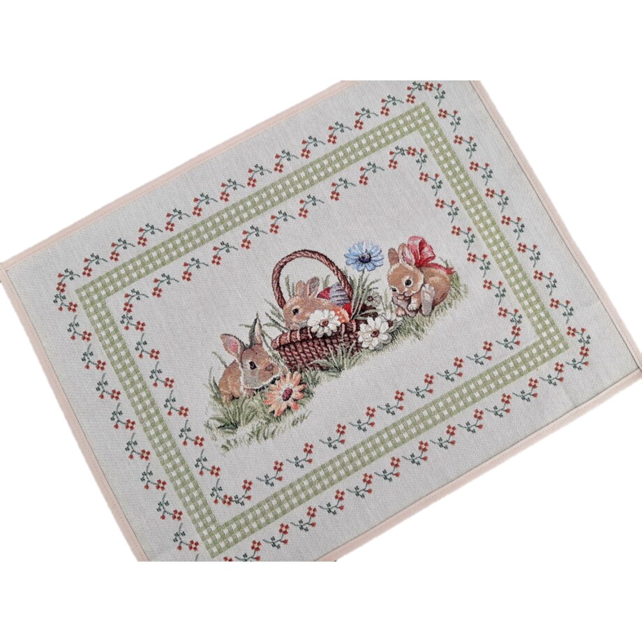 Serwetka Wielkanocna Na Stół Do Koszyczka Ozdobna Dekoracyjna 40X50 Cm