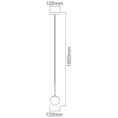 Lampa wisząca Bao I Cromo IP44 Orlicki Design łazienkowa OPRAWA szklana kula ZWIS ball IP44 chrom biały