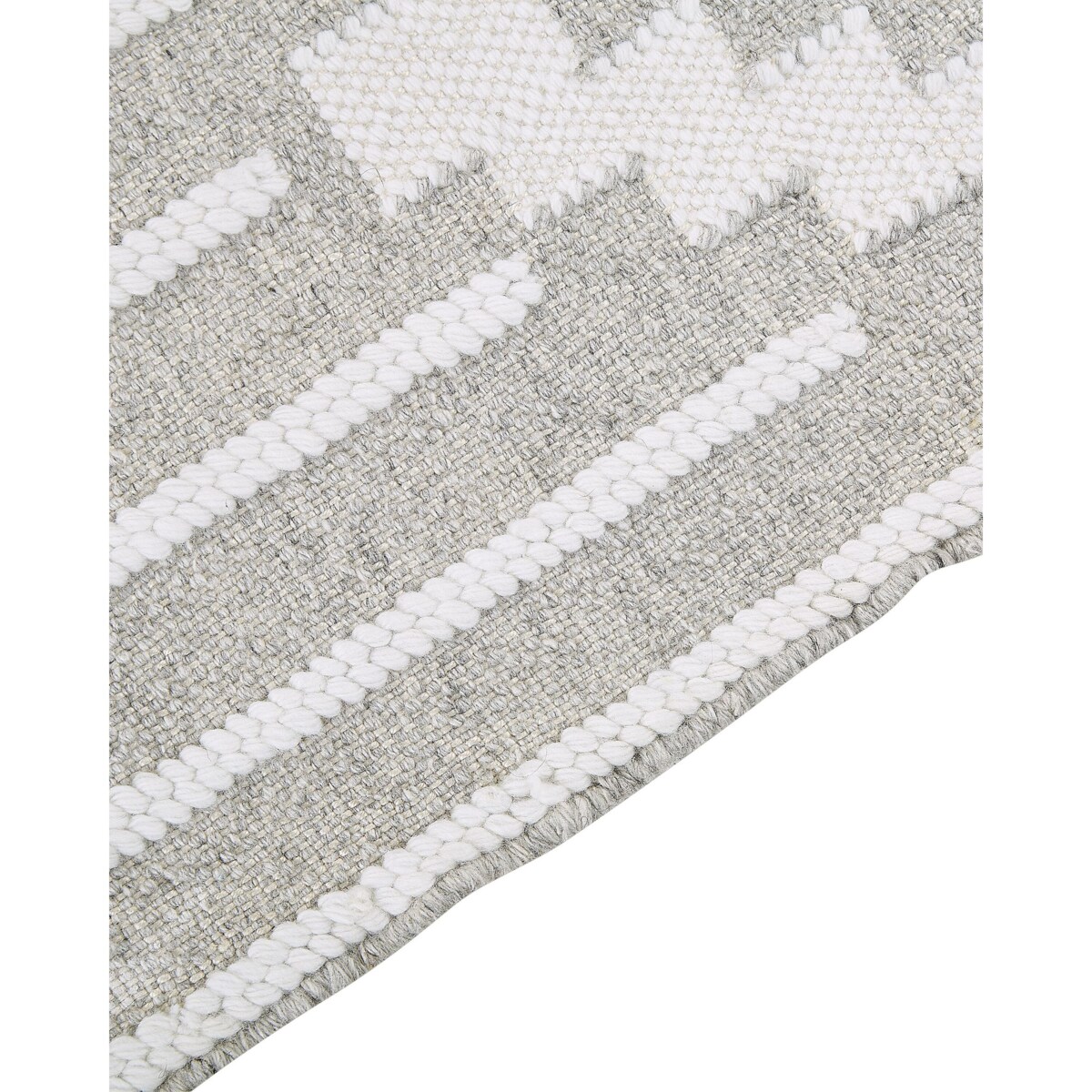 Dywan 80 x 150 cm szaro-biały TABIAT