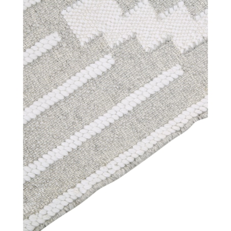 Dywan 80 x 150 cm szaro-biały TABIAT