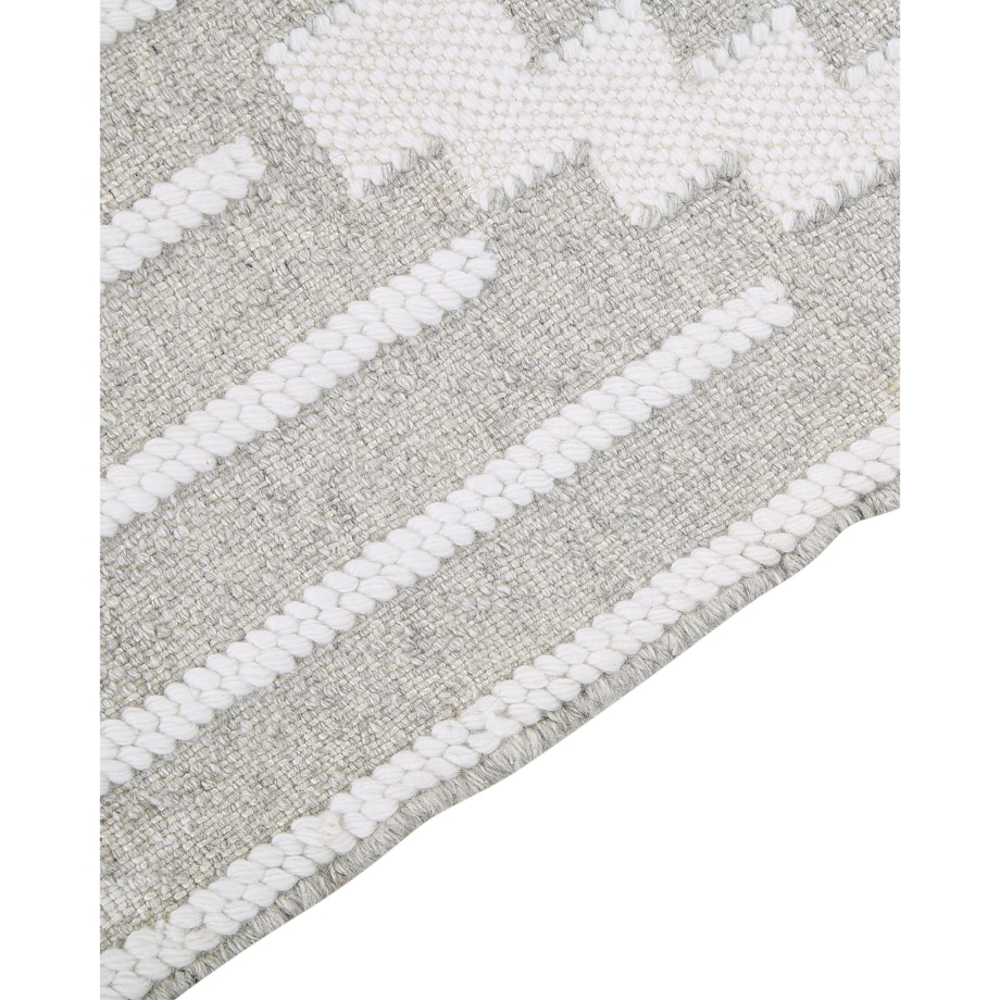 Dywan 80 x 150 cm szaro-biały TABIAT