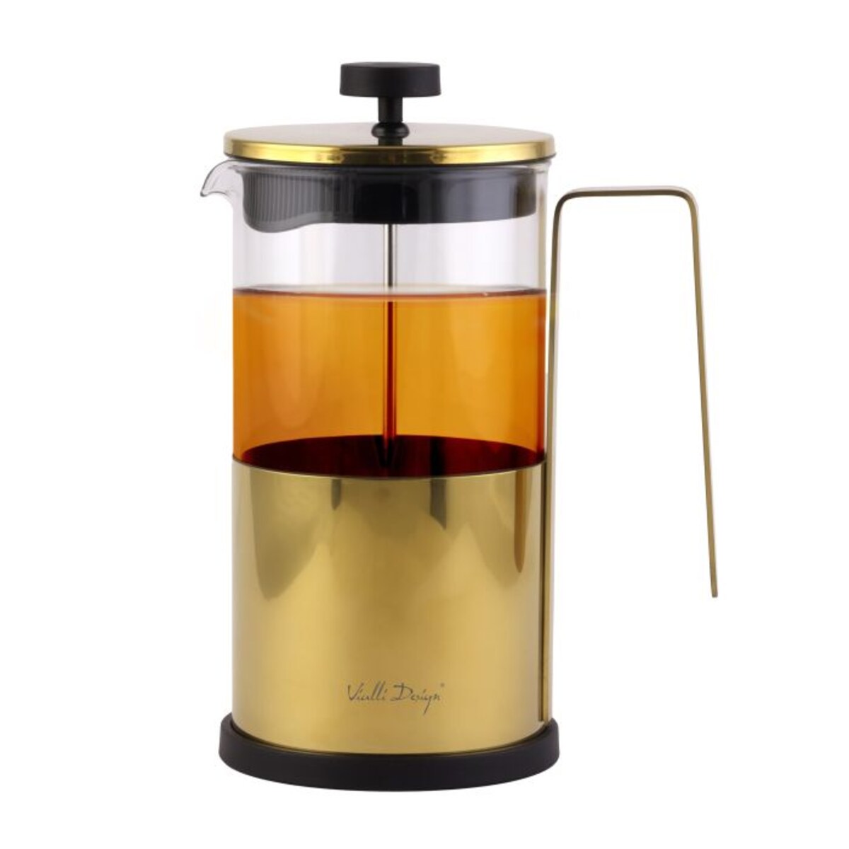 Zaparzacz do kawy i herbaty 1000 ml Diamante złoty 0695
