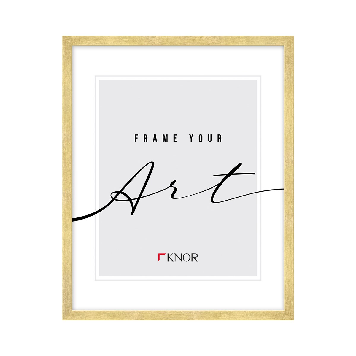 Ramka złoto, 10x15 cm, ramka na zdjęcie, Knor - złote ramki do zdjęć i plakatów glamour