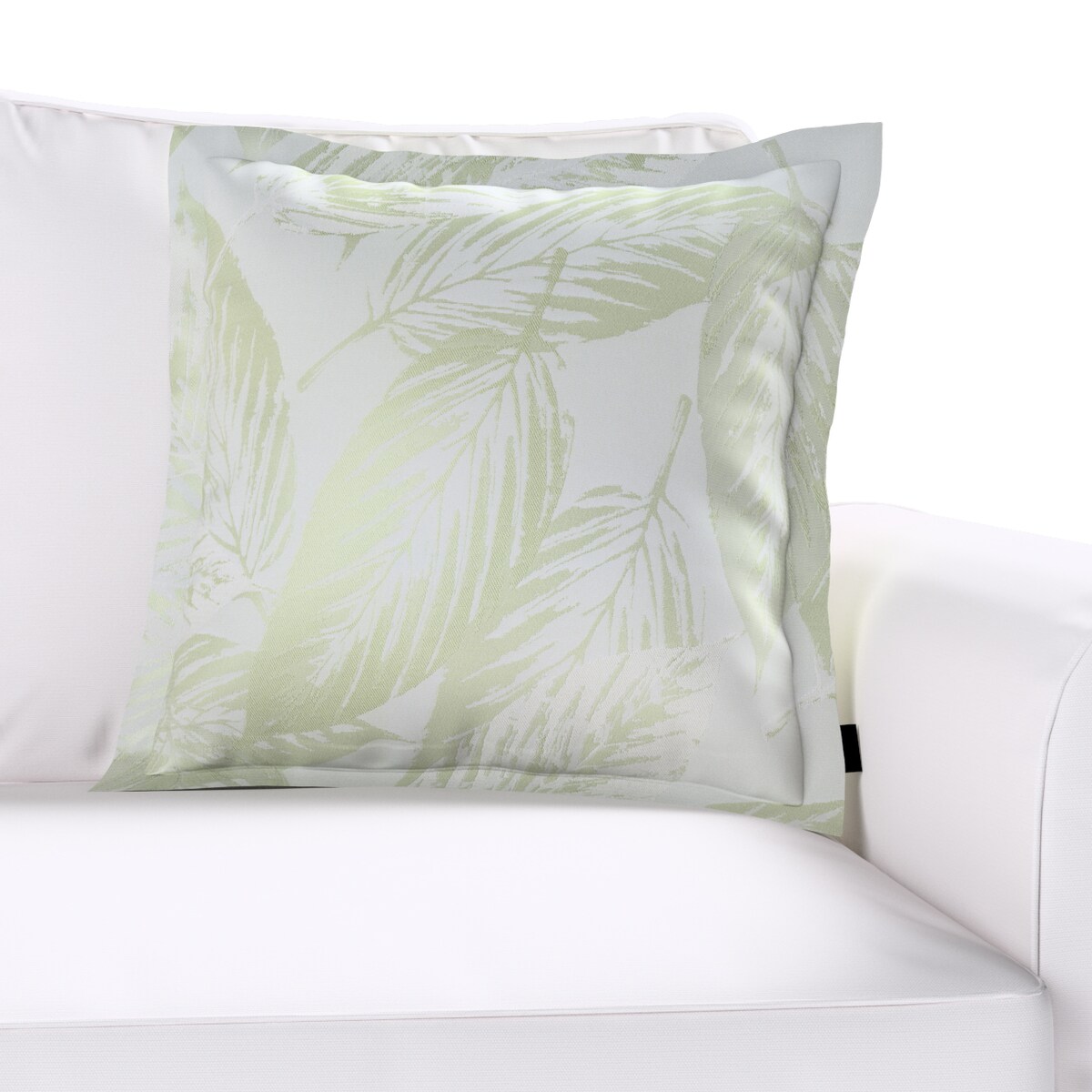 Poszewka Mona na poduszkę 45x45 zielone liście