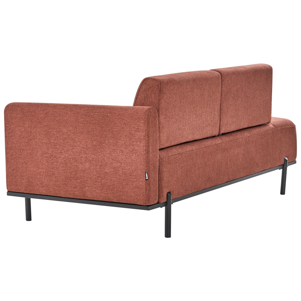 Szezlong SAVASSE Len syntetyczny Jasnoczerwony